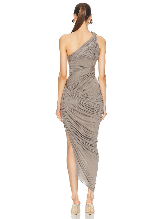 Rick Owens Lido Draped Dress in Dust | FWRD