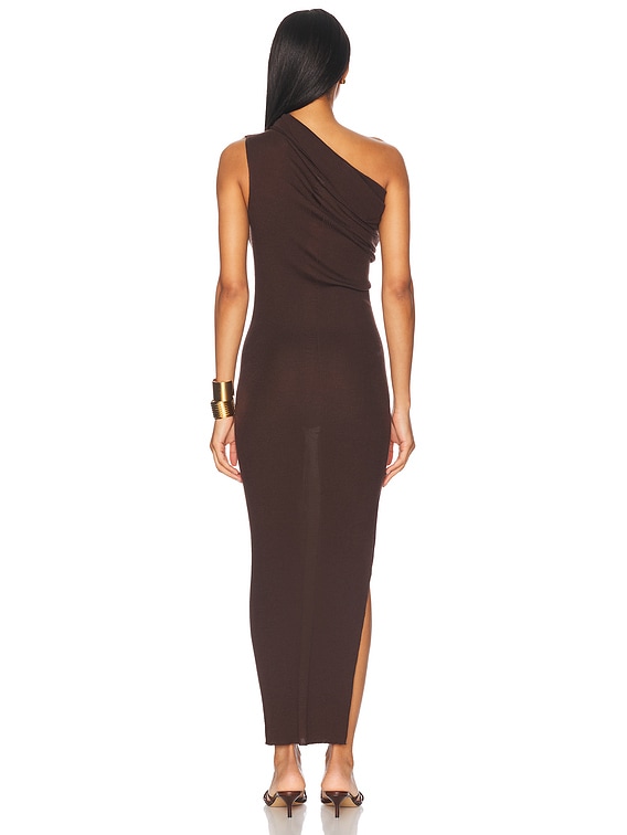 スカート RICK OWENS 'Athena' dress Athena one-shoulder maxi dress in black - Rick Owens | Mytheresa