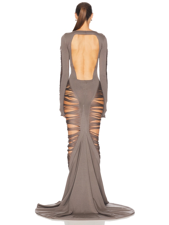 Rick Owens Luna Dress in Dust | FWRD