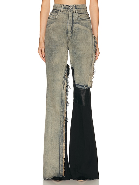 Rick Owens Bolan Bootcut in Dirty Hustler & Black | FWRD