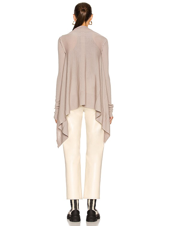 Rick Owens Medium Wrap Cardigan in Pearl | FWRD