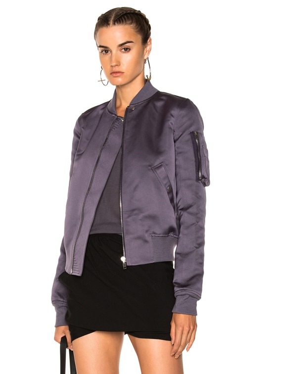 Rick Owens Flight Bomber Jacket in Plum | FWRD