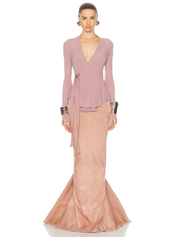 Rick Owens Hollywood Jacket in Dusty Pink | FWRD Rick Owens Hollywood Jacket in Dusty Pink | FWRD