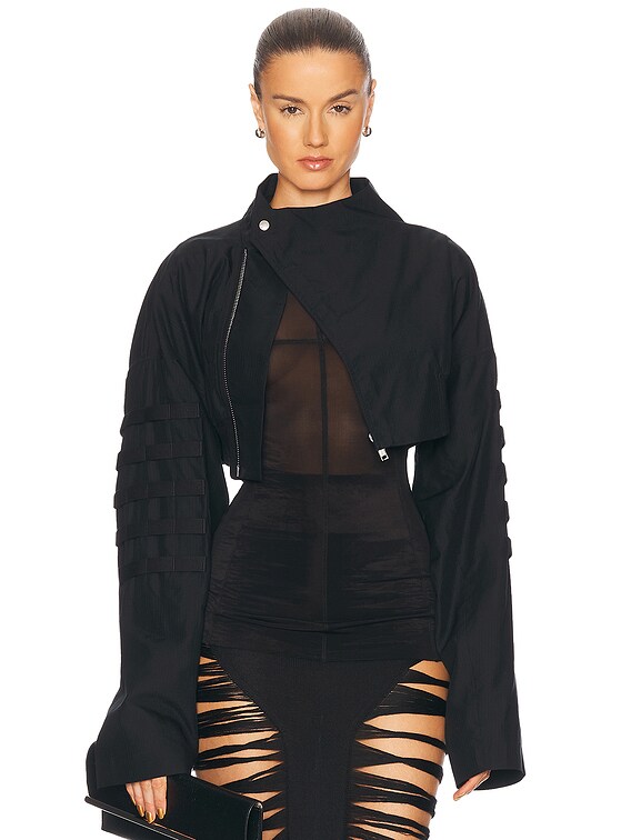 Rick Owens Anthem Flight Jacket in Black | FWRD