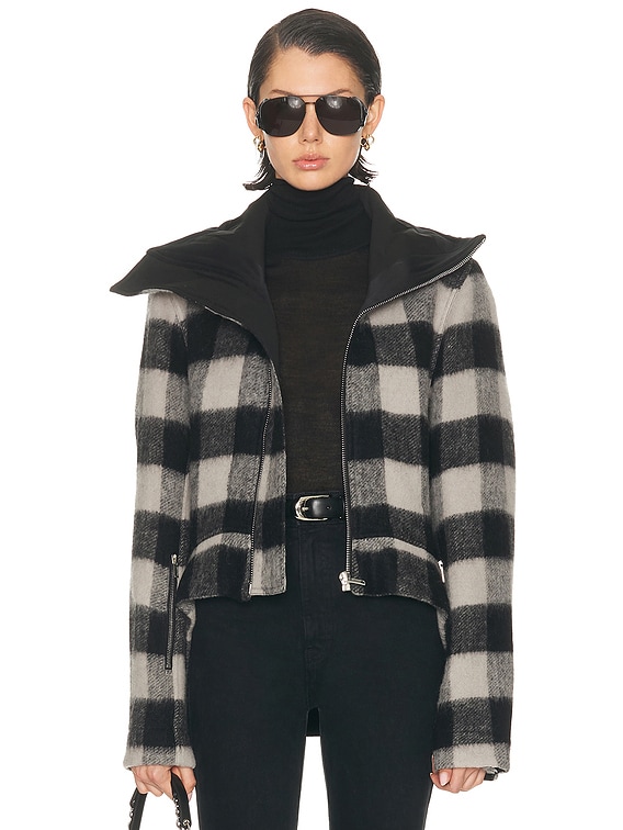 Rick Owens Exploder Jacket in Black Plaid | FWRD