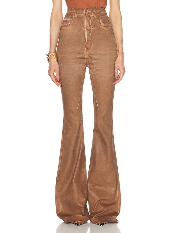 Rick Owens Bolan Bootcut Pant in Henna Brown | FWRD