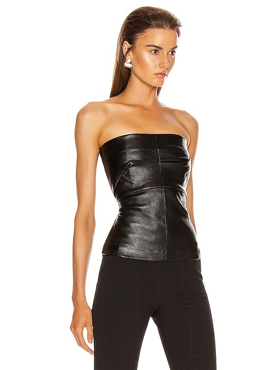 leather bustier top