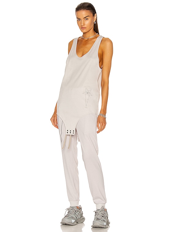 トップス Rick Owens basic tank S oyster Rick Owens: Men's Basic Rib Tank Top (Dust) | DSMNY E-SHOP