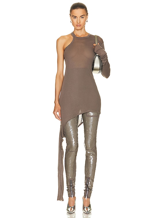 Rick Owens Banana One Sleeve Top in Dust | FWRD