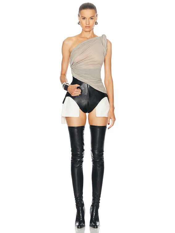 Rick Owens Twist Top in Pearl | FWRD