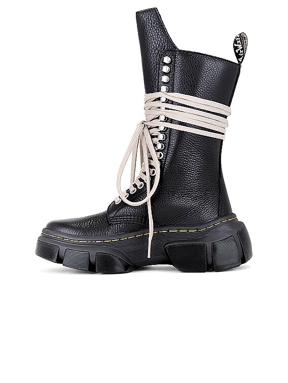 Rick Owens x Dr. Martens 1918 DMXL Calf Length Boot in Black | FWRD