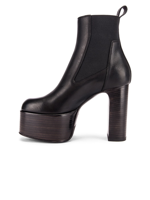 Rick Owens Elastic Kiss Boot in Black | FWRD Rick Owens Elastic Kiss Boot in Black | FWRD