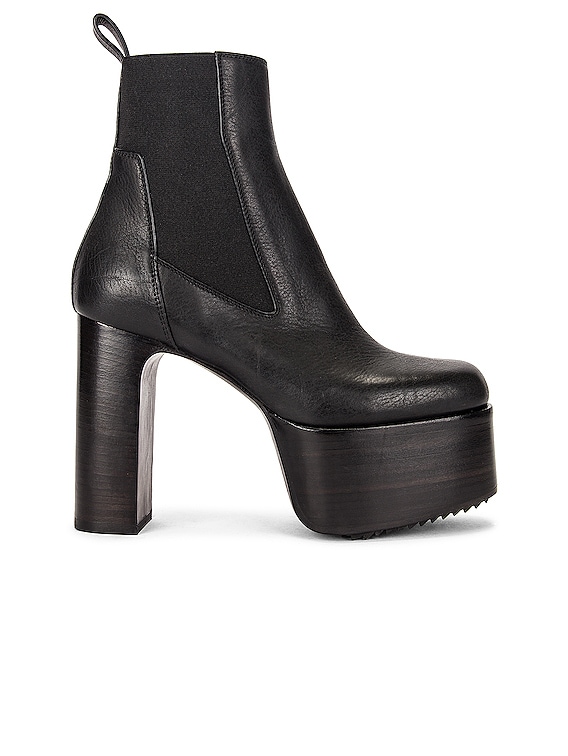 Rick Owens Kiss 65 Boot in Black | FWRD