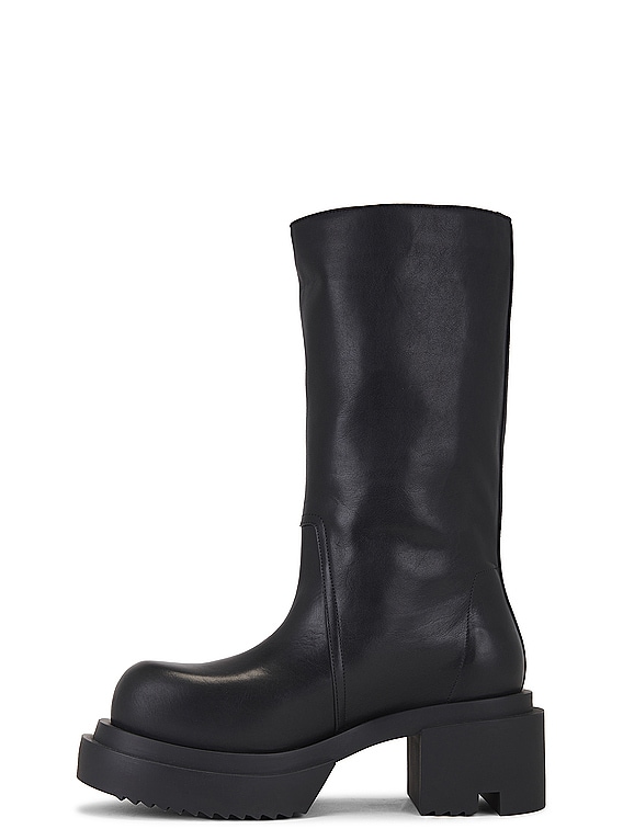 Rick Owens Bauhaus Bogun Boot in Black | FWRD