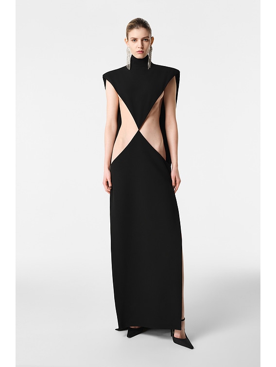 REVOLVE LOS ANGELES Ravena Gown in Black With Black | FWRD