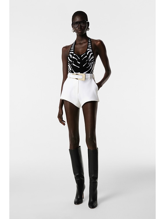 REVOLVE LOS ANGELES Sylvie Corset in Black & White in Black