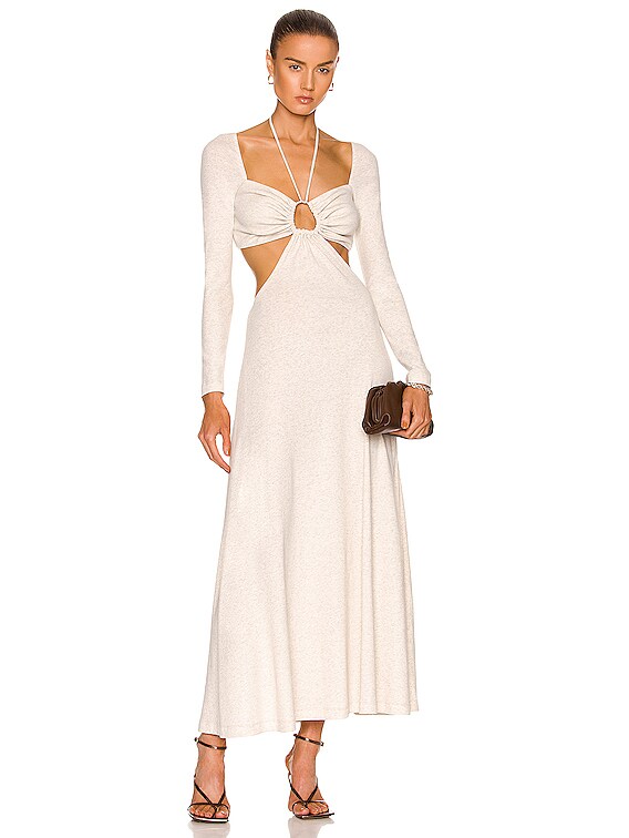 THEREDTHREAD☆S oval pleats dress☆グレー DRESS – THEREDTHREAD
