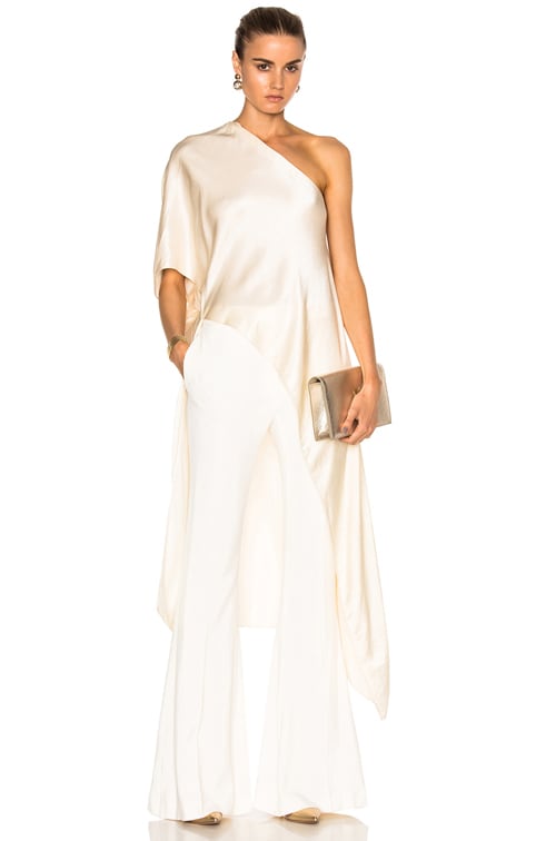 rosetta getty one shoulder dress Rosetta Getty Asymmetric One Shoulder Shirtdress