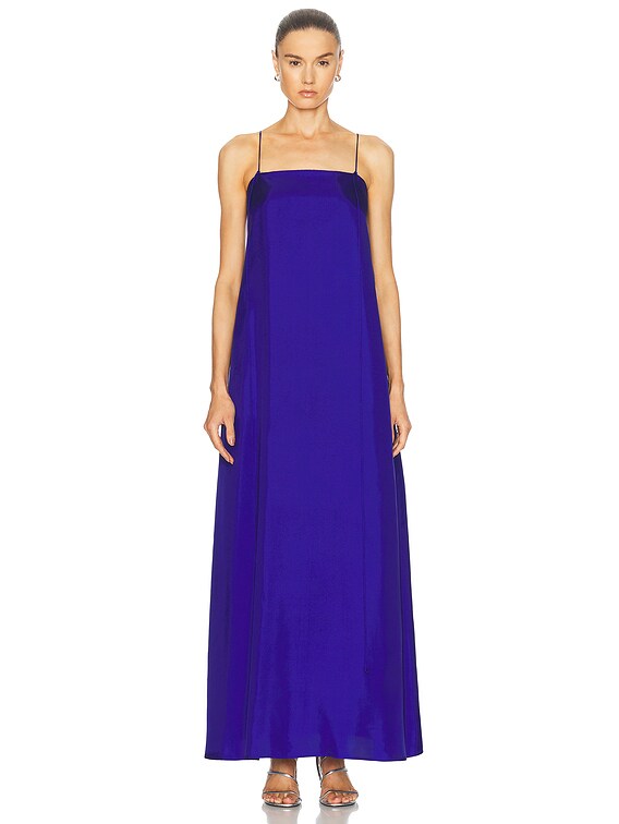 Rohe Silk Tank Dress in Electric Blue | FWRD Rohe Silk Tank Dress in Electric Blue | FWRD
