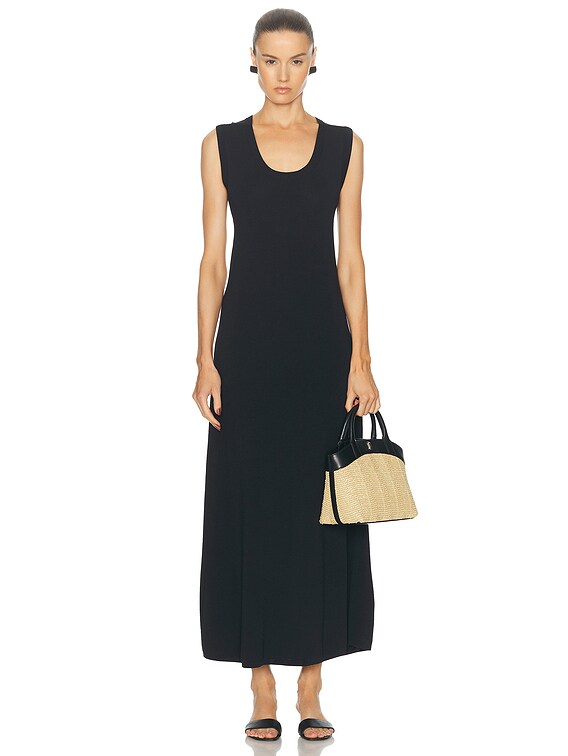 scoop neck knit dress Women's Summer Knit Dress, Three-Quarter-Sleeve Scoopneck