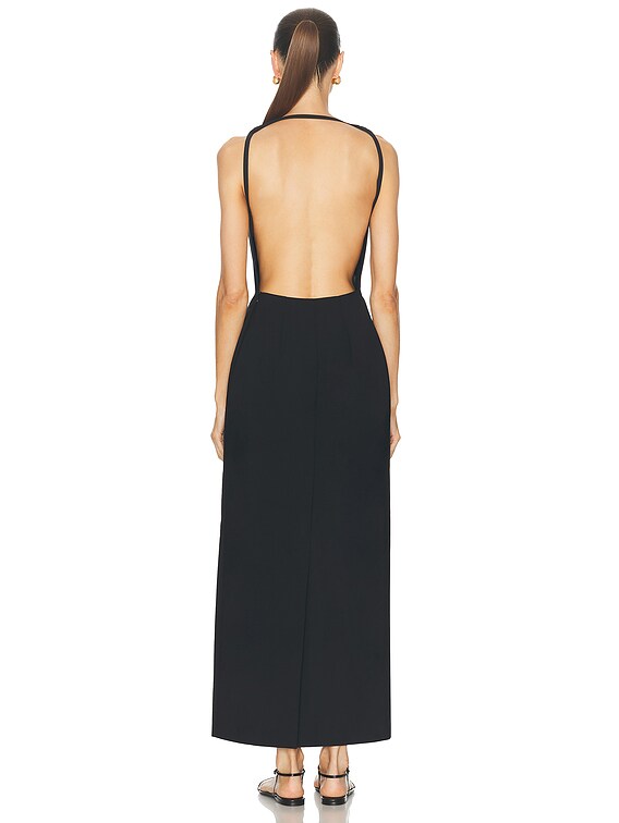 Rohe Sleeveless Open Back Dress in Black | FWRD