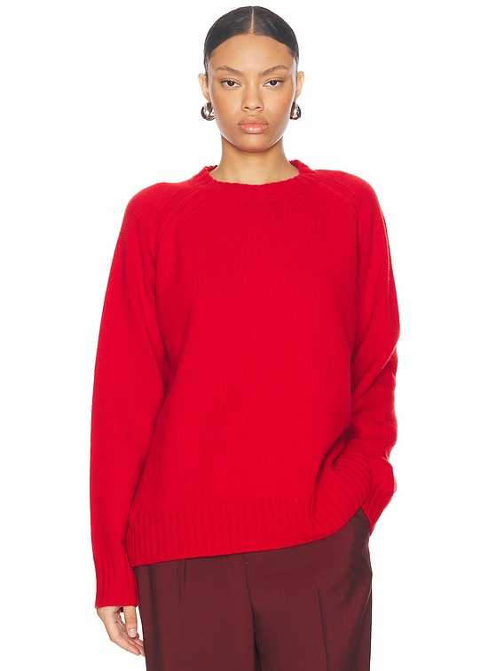 Rohe Wool Cashmere Sweater in Bright Red | FWRD