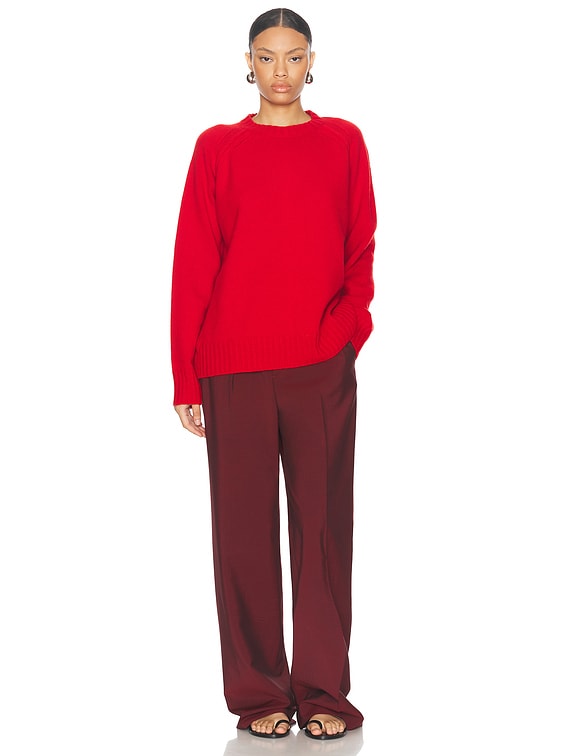 Rohe Wool Cashmere Sweater in Bright Red | FWRD