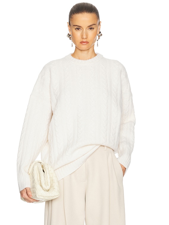 Relaxed Fit Cable Sweater