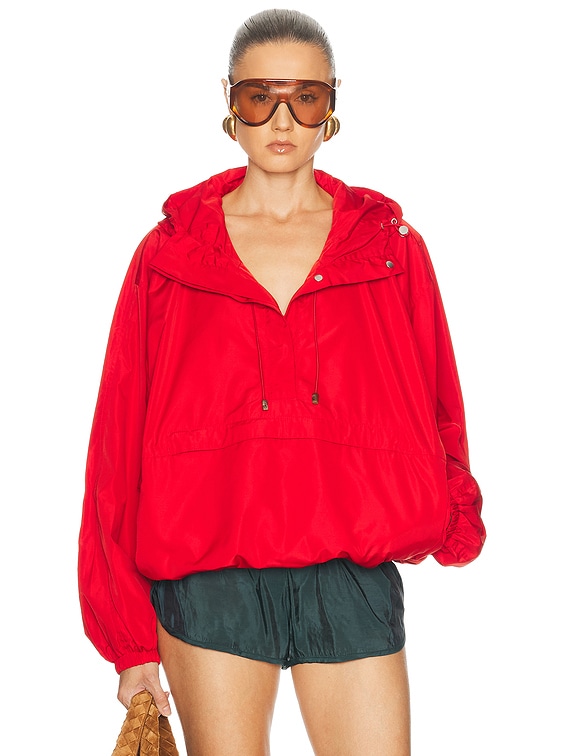 Rohe Volume Silk Blend Anorak Jacket in Red | FWRD
