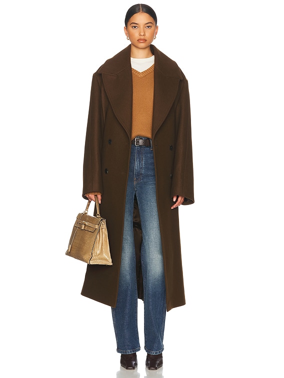 YOKE OVERSIZED DOUBLE BREASTED COAT ヨーク YOKE / ヨーク | OVERSIZED DOUBLE BREASTE HALF COAT - Gray