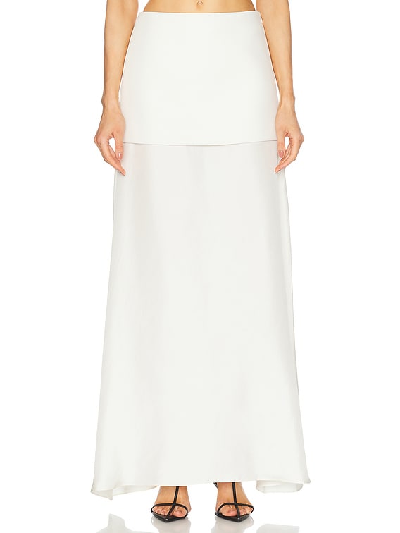 Integrated Fluid Silk Skirt
