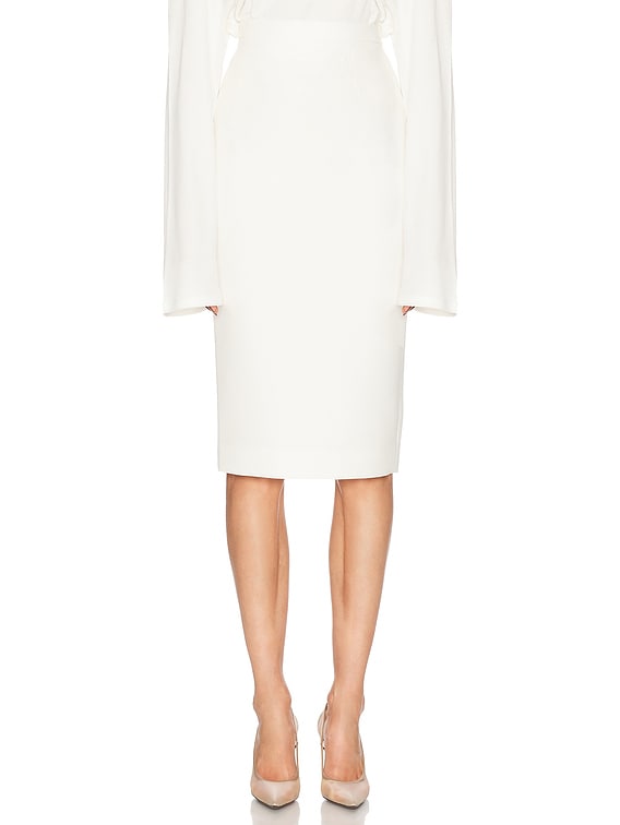 Crepe Midi Skirt