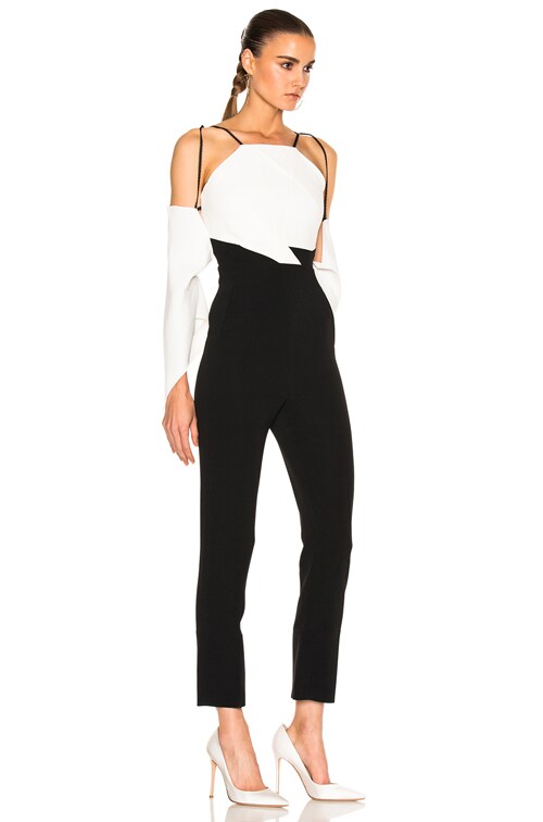 roland mouret white jumpsuit