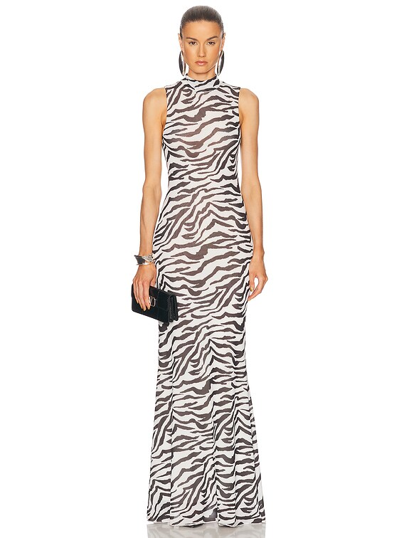 Ronny Kobo for FWRD Morell Dress in Zebra | FWRD Ronny Kobo for FWRD Morell Dress in Zebra | FWRD