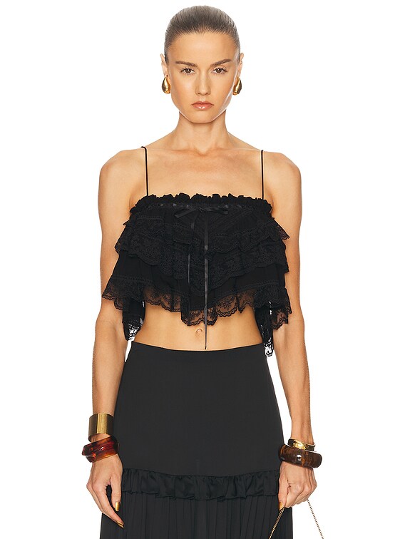 Ronny Kobo x FWRD Carlton Top in Black | FWRD