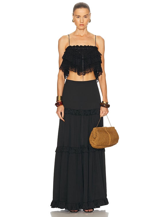 Ronny Kobo x FWRD Carlton Top in Black | FWRD