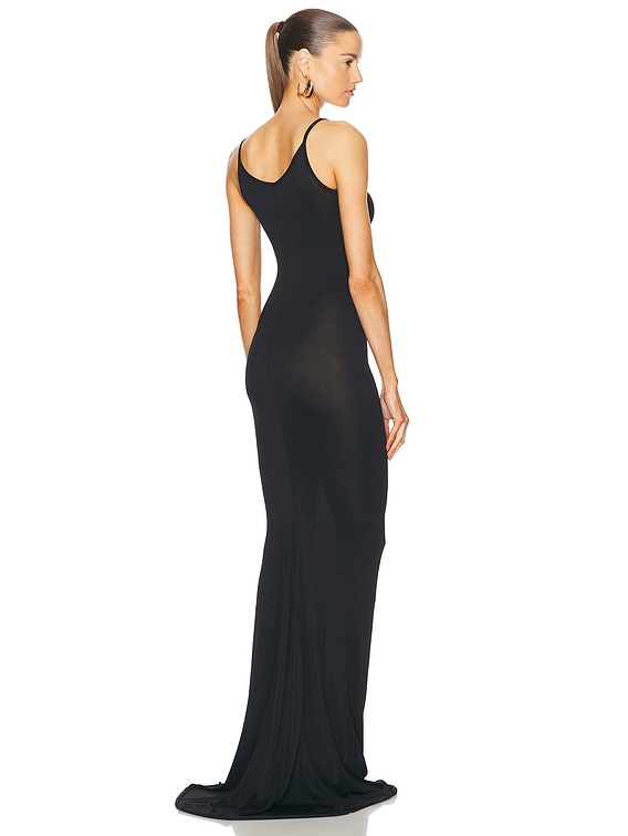 RICK OWENS LILIES Slip Gown in Black | FWRD