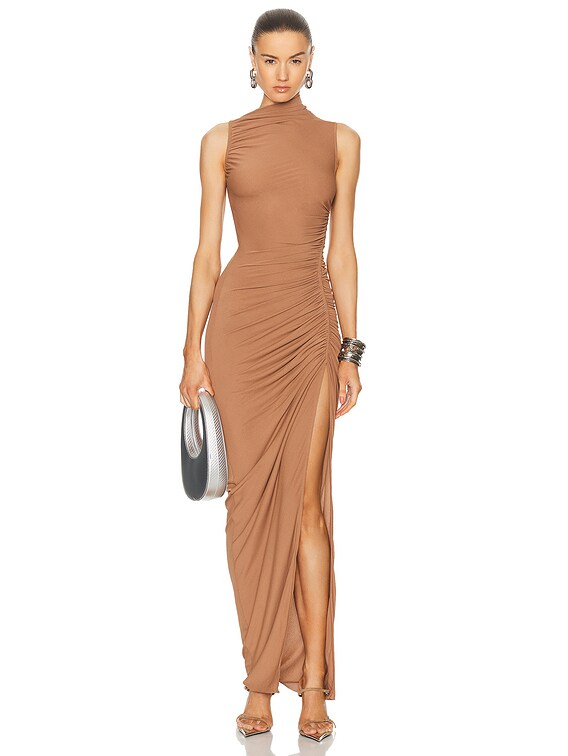 RICK OWENS LILIES Svita Gown in Nude | FWRD