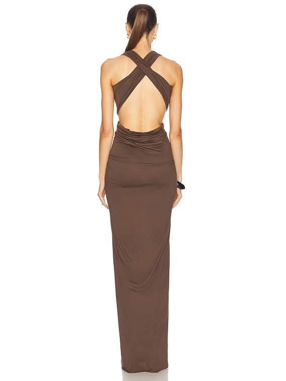 VIP【関税送料無料】希少 Rick Owens Lilies Poppy dress RICK OWENS LILIES Poppy Gown in Taupe | FWRD