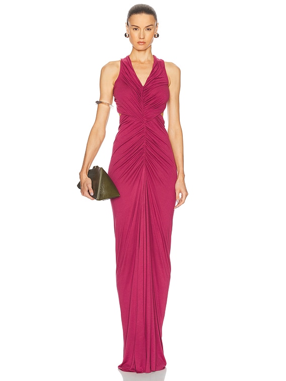 【Rick Owens】Lilies  ヴェレッドスカート RICK OWENS LILIES Poppy Gown in Plum | FWRD