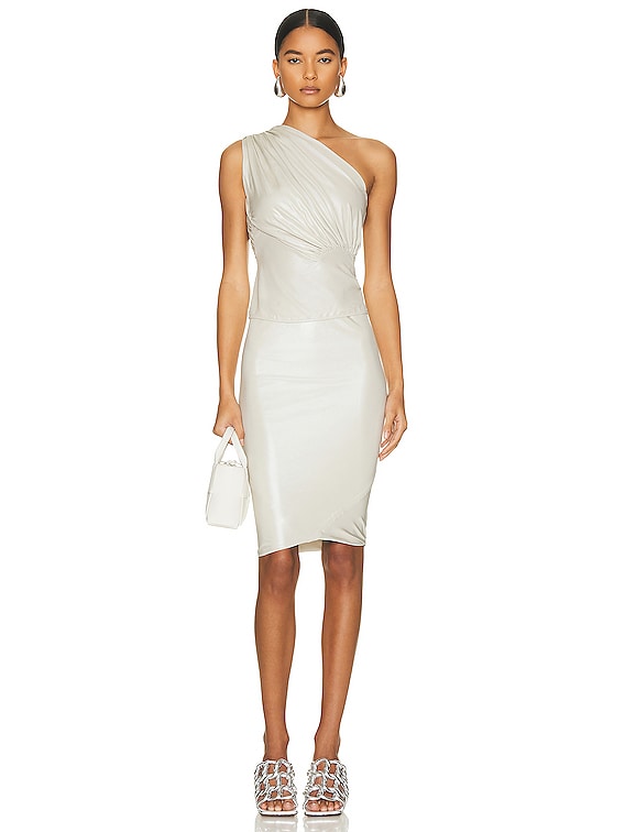 RICK OWENS LILIES Iris Top in Pearl | FWRD