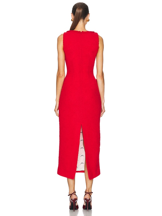 Tweed Sleeveless Long Dress