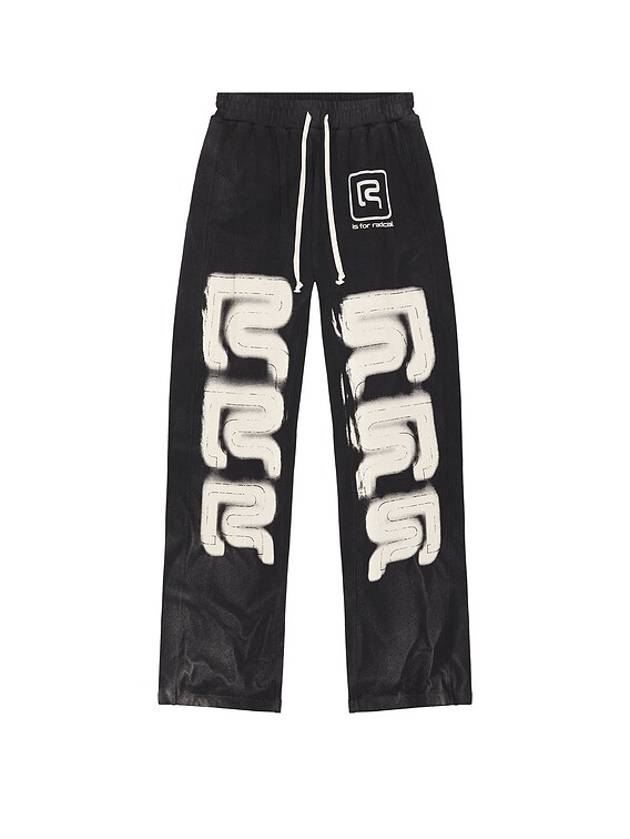 ダイエットフード R qreenbrothers RRR123 R Logo Faster Flight Pant in Mechanic Black | FWRD