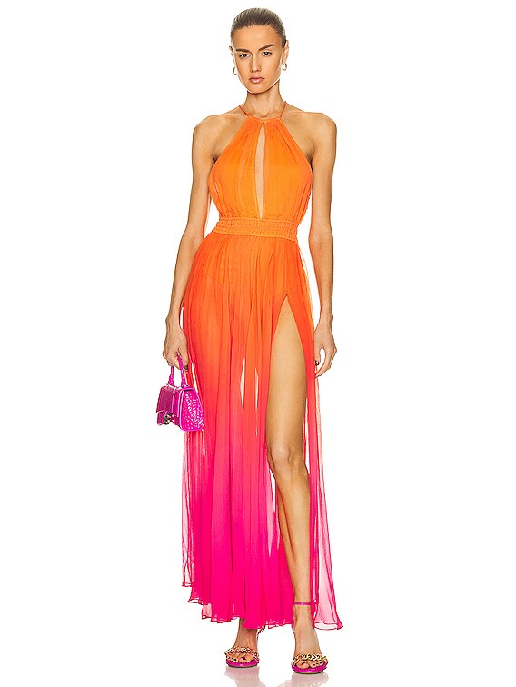 chinese dress ladies SKYE LUXURY V-NECK MAXI DRESS – Shop-Sofia main image 0