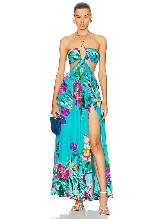 Tropical Waters Maxi Dress
