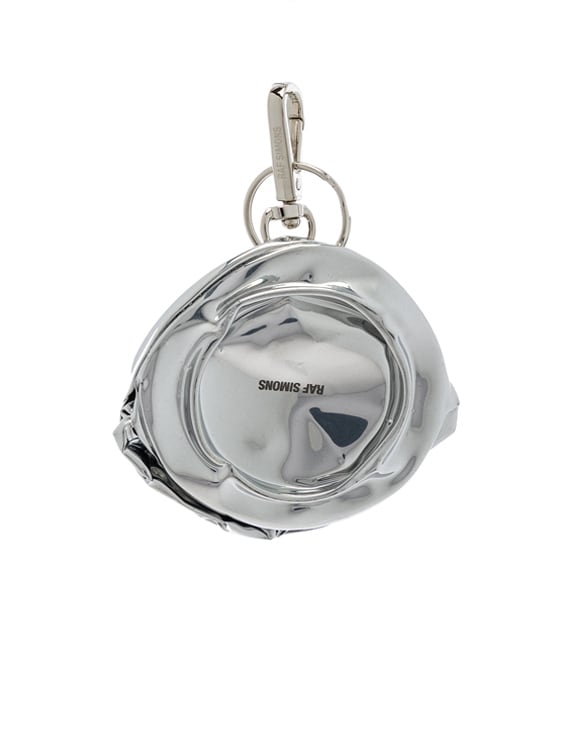 Raf Simons Crushed Can Keyhanger in Silver | FWRD