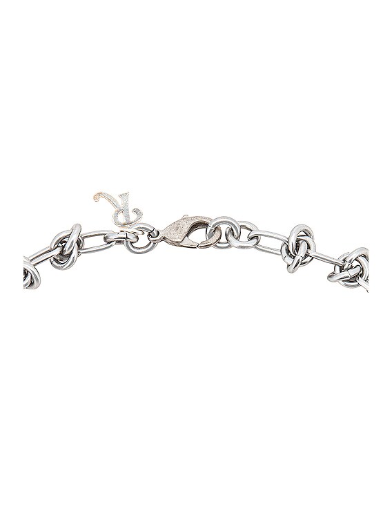 Raf Simons Knot Necklace in Nickle | FWRD