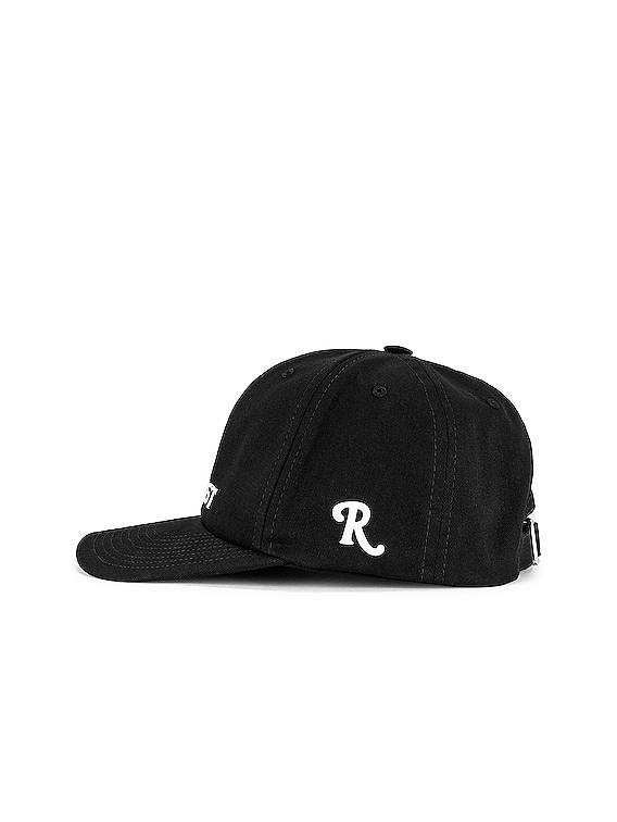 Raf Simons Cap With Embroidery And R Pin in Black | FWRD