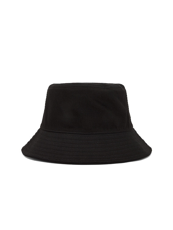 Raf Simons Logo Patch Bucket Hat - Man Hats Black S - M