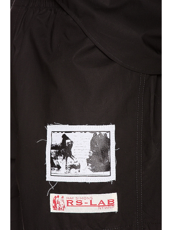 Raf Simons Patched Boxer Shorts in Black | FWRD